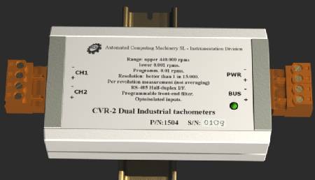 Doble tacómetro industrial de alta resolución CVR