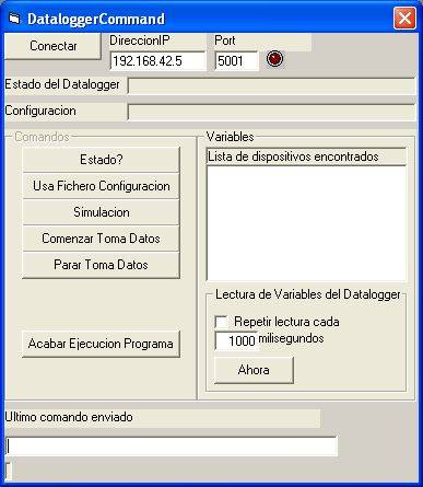 Aplicación de control del DL1300