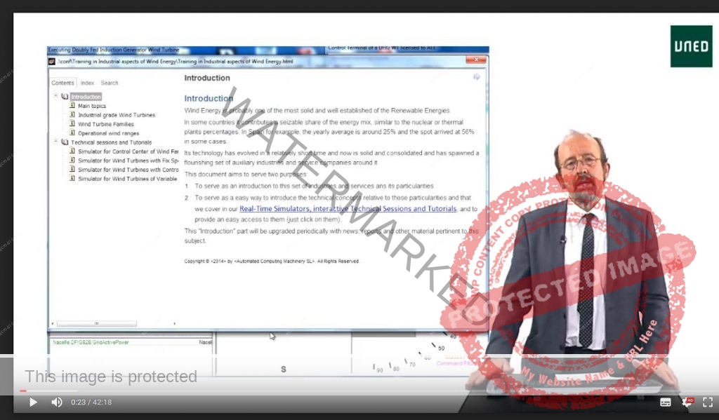 Videoclase I del Master de Eolica en la UNEW. D. Alberto Ceña